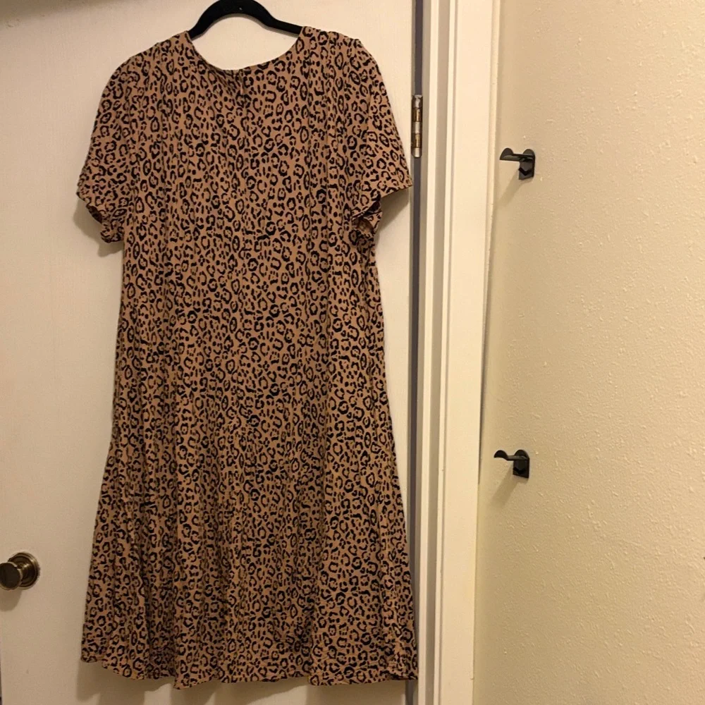 Leopard Print Aline Dress - Picture 3 of 5